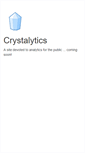 Mobile Screenshot of crystalytics.com