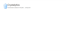 Tablet Screenshot of crystalytics.com